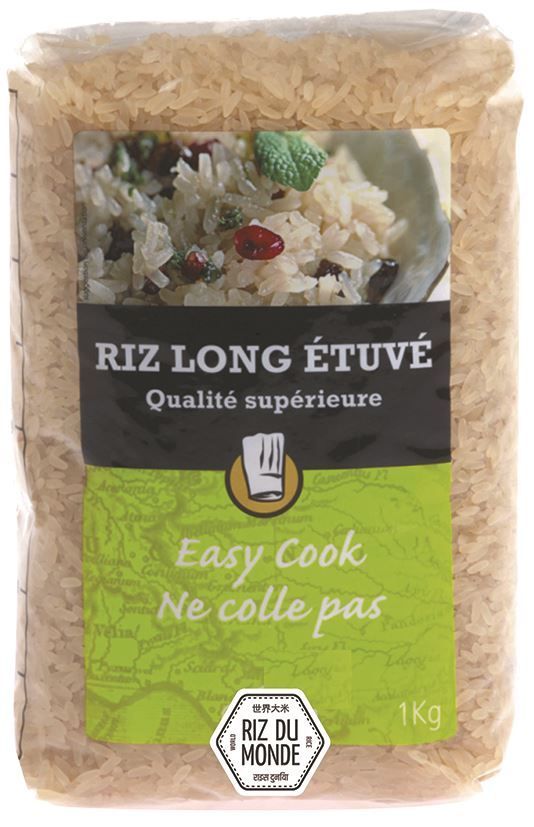 Riz étuvé indica - RIZ DU MONDE - Sachet de 1 kg