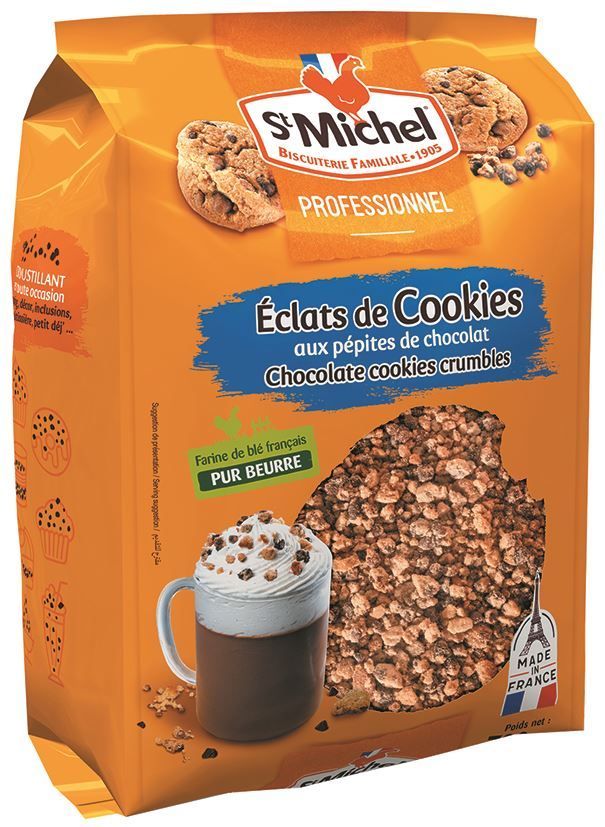 Éclats de cookies aux pépites de chocolat - ST MICHEL - Sachet de 700 g