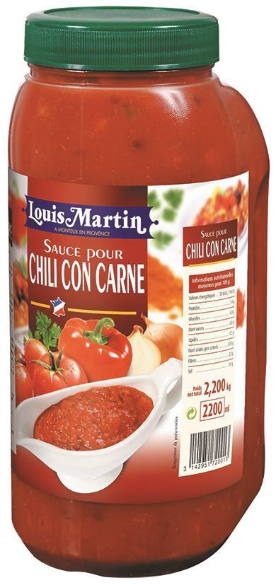 Sauce pour chili con carne - LOUIS MARTIN - Bidon de 2,2 L