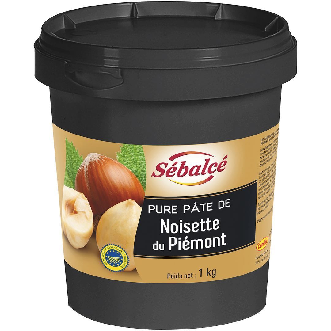 Pure pâte de noisettes du Piémont IGP - SEBALCE - Pot de 1 kg