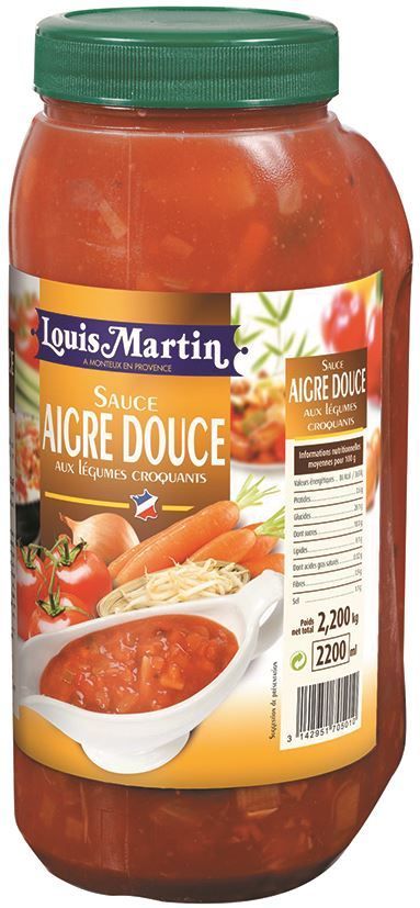 Sauce aigre-douce - LOUIS MARTIN - Bidon de 2,2 L