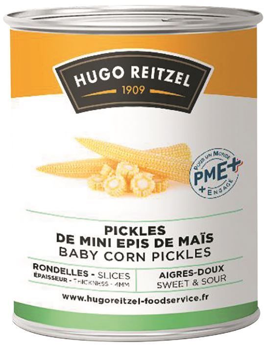 Pickles de mini épis de maïs en rondelles - HUGO REITZEL - Boite 4/4