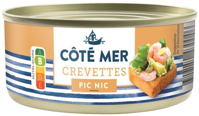 Crevettes Pic Nic - COTE MER - Lot de 6 boîtes