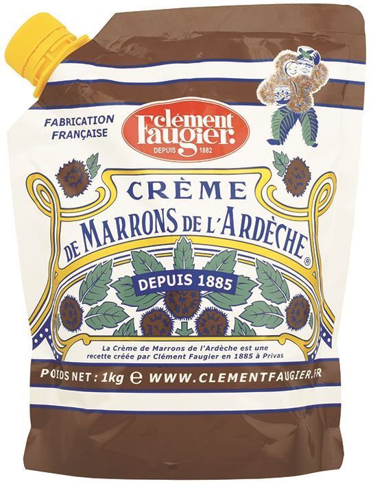 Crème de marrons vanillée d'Ardèche AOP - CLEMENT FAUGIER - Poche de 1 kg