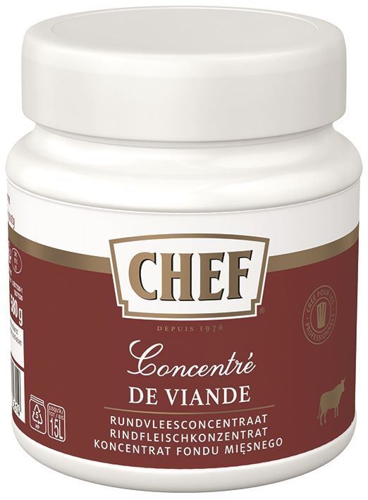 Concentré de viande en pâte - CHEF® - Boite de 580 g