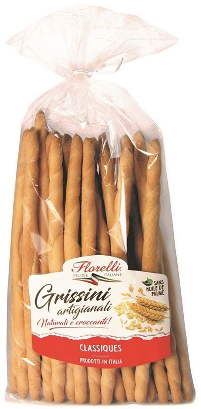 Gressins classiques - FLORELLI - Carton de 12 sachets