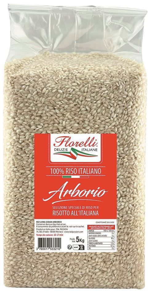 Riz arborio - FLORELLI - Sac de 5 kg