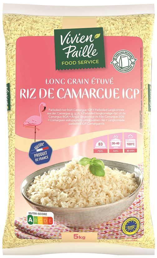 Riz étuvé de Camargue IGP - VIVIEN PAILLE - Sac de 5 kg