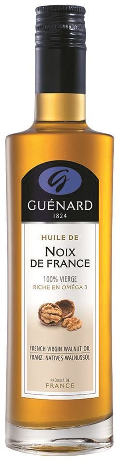 Huile de noix de France 100% vierge - GUENARD - Bouteille de 25 cl