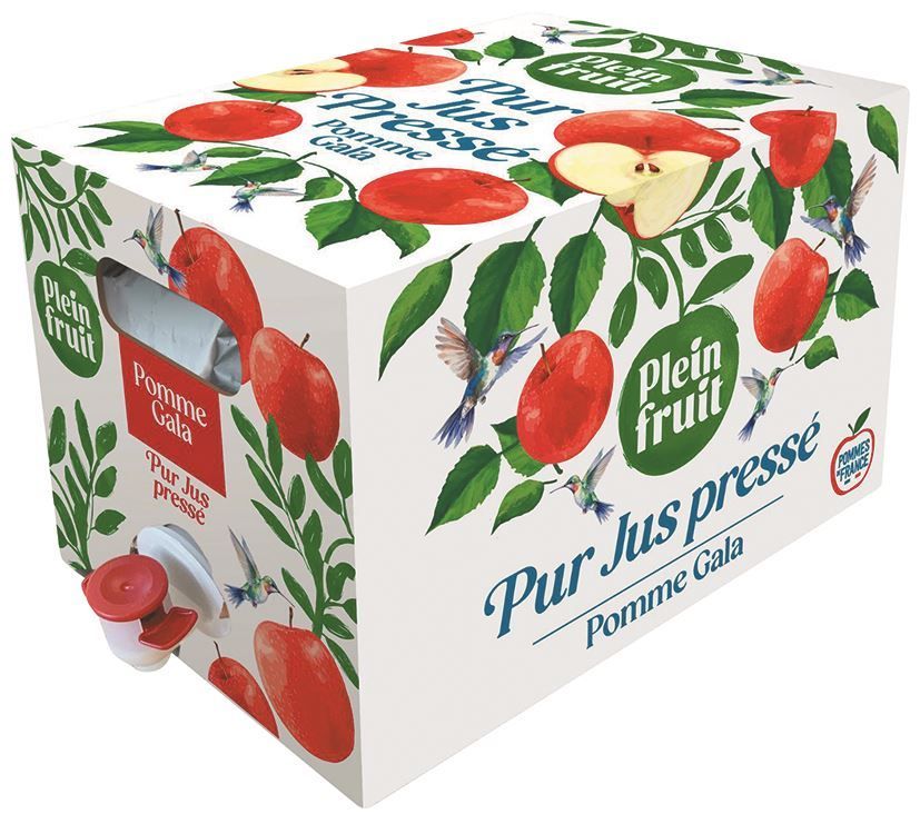 Pur jus de pomme Gala Premium - PLEIN FRUIT - Bib de 5 L