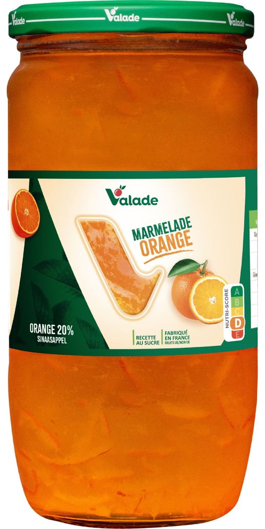 Confiture d'orange 20% - VALADE - Pot de 1 kg