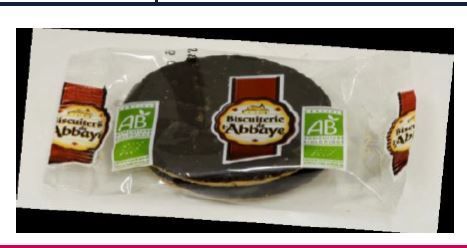 Biscuits nappés au chocolat noir X2 Bio - BISC ABBAYE - Carton de 100 sachets