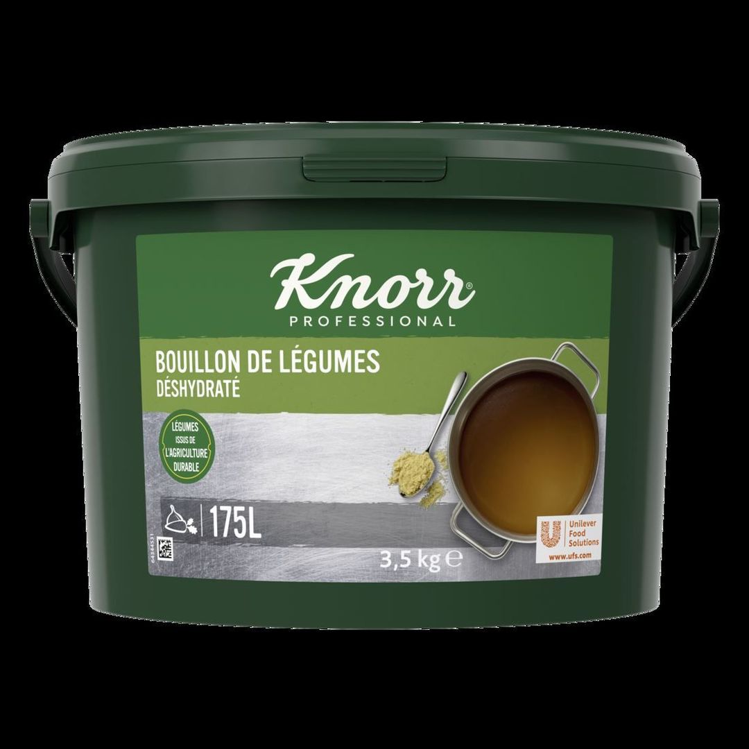 Bouillon de légumes déshydraté - KNORR - Seau de 3.5 kg