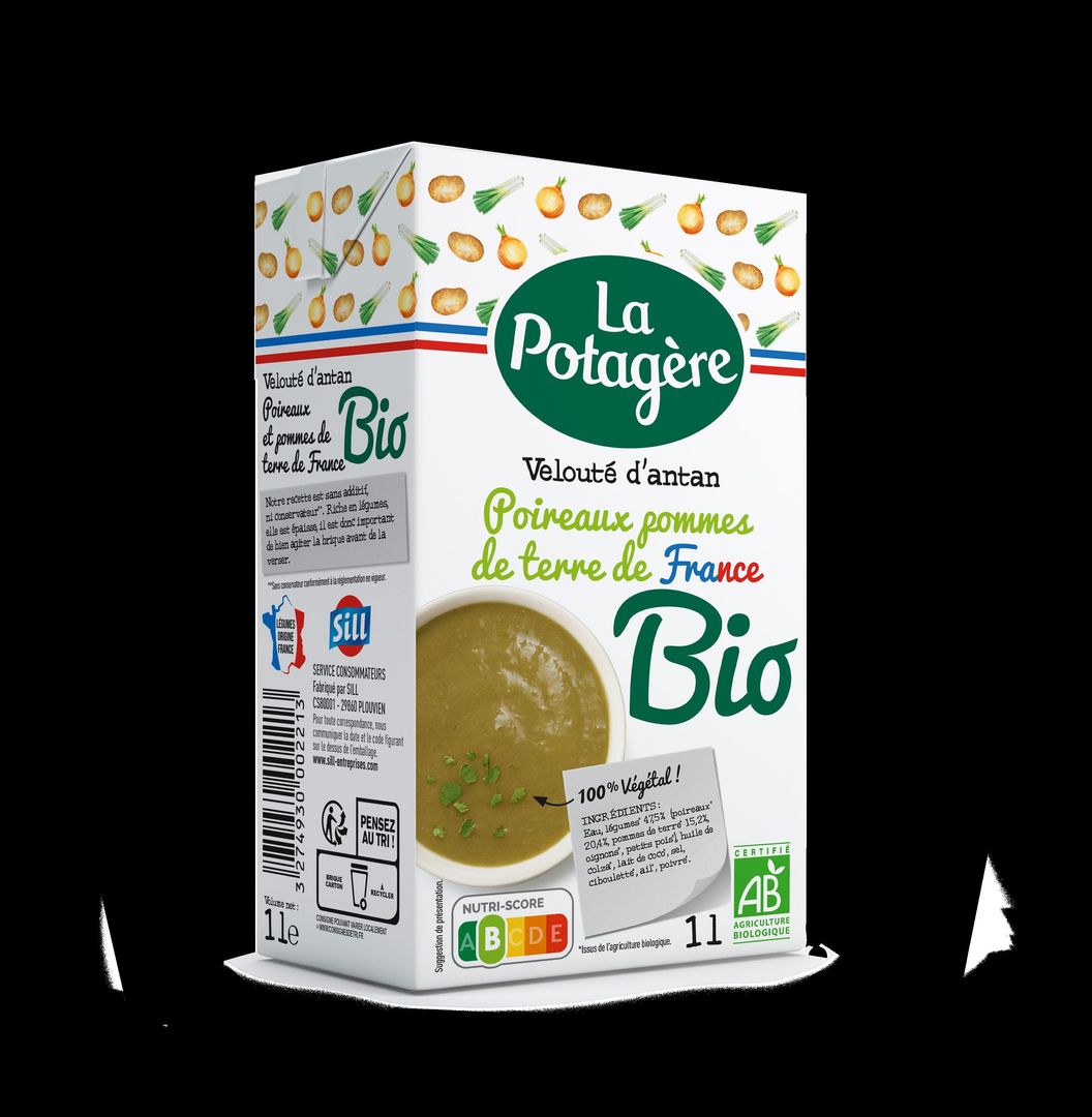 Velouté d'Antan poireaux et pommes de terre Bio - LA POTAGERE - Carton de 6 briques