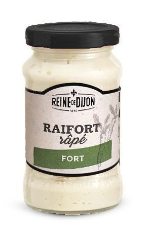Raifort râpé - REINE DE DIJON - Pot verre de 200 g