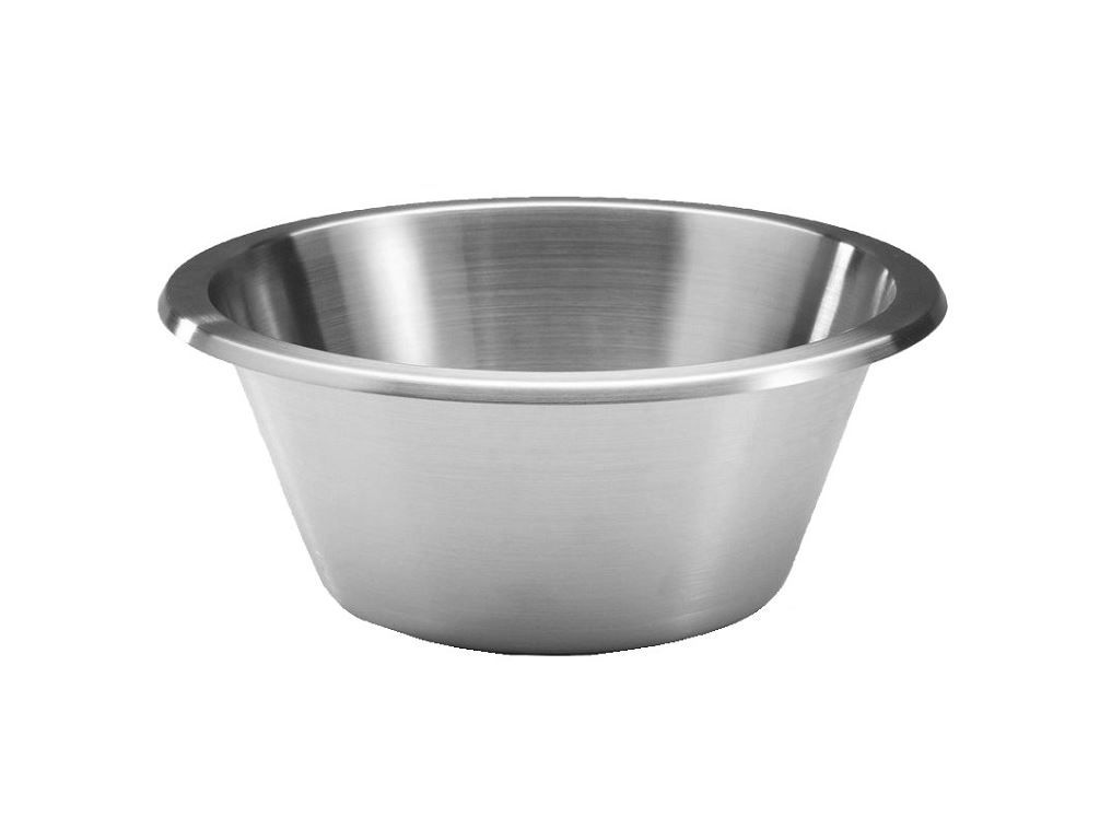 Bassine pâtissière inox fond plat 28cm - GAFIC - A l'unité