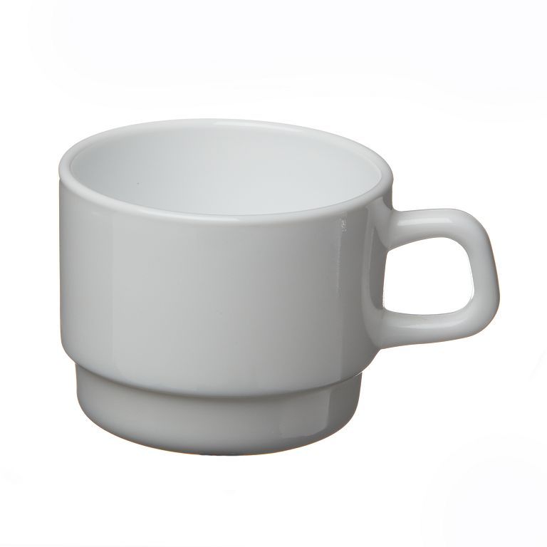 Tasse à déjeuner verre trempé Restaurant blanc 25cl - ARCOROC - Carton de 36