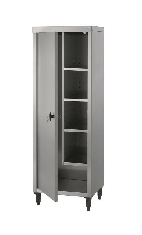 Armoire entretien CHR 1 porte inox 600x500x1800mm - TOURNUS - A l'unité