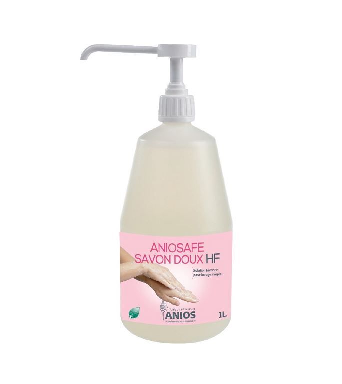 Savon liquide mains et corps Aniosafe savon doux HF - ANIOS - Flacon de 1l
