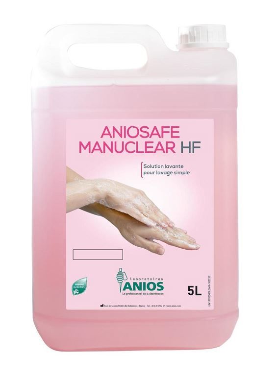 Savon liquide mains et corps Aniosafe Manuclear - ANIOS - Bidon de 5l