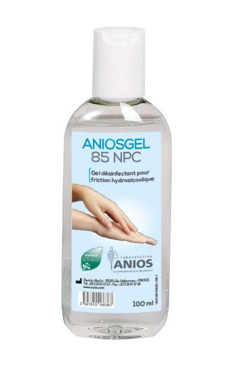 Gel hydroalcoolique Aniosgel 85 NPC - ANIOS - Flacon de 100ml