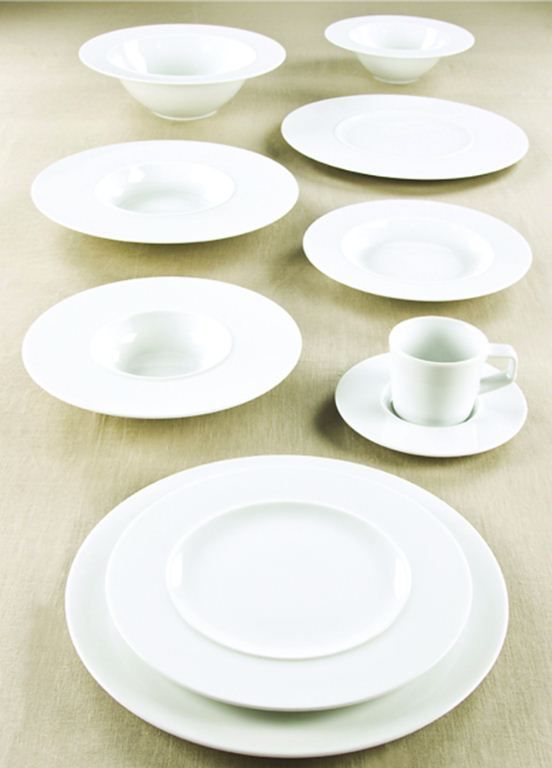 Assiette à pâtes porcelaine Galaxy 24cm - NOVASTYL - Carton de 6