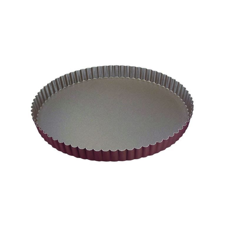 Tourtière cannelée anti adhésif fond fixe Exopan 24cm - GOBEL - A l'unité