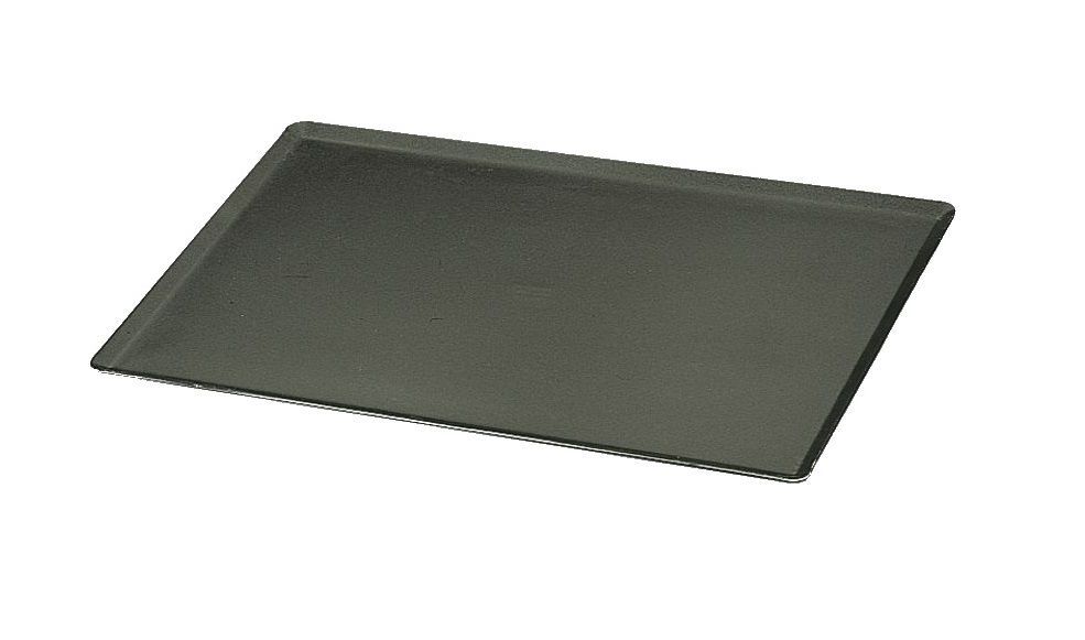Plaque pâtissière acier tole noire bords pincés 60x40cm - GUERY - A l'unité