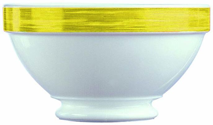 Bol verre trempé Restaurant Brush jaune 13cm - ARCOROC - Carton de 6