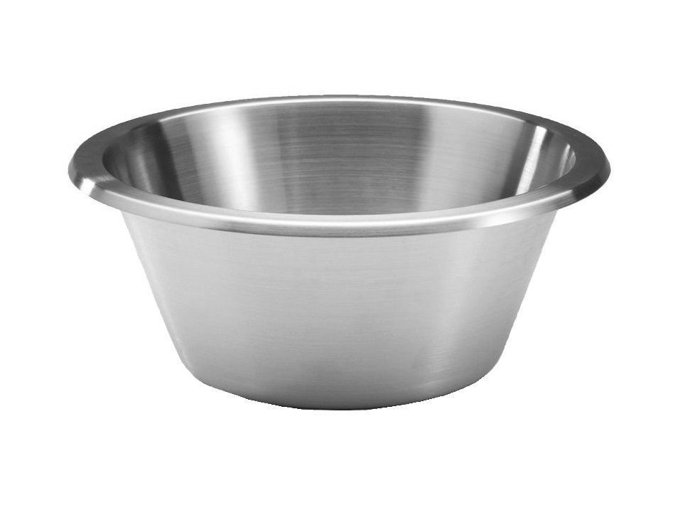 Bassine patissière fond plat inox 24cm - GAFIC - A l'unité