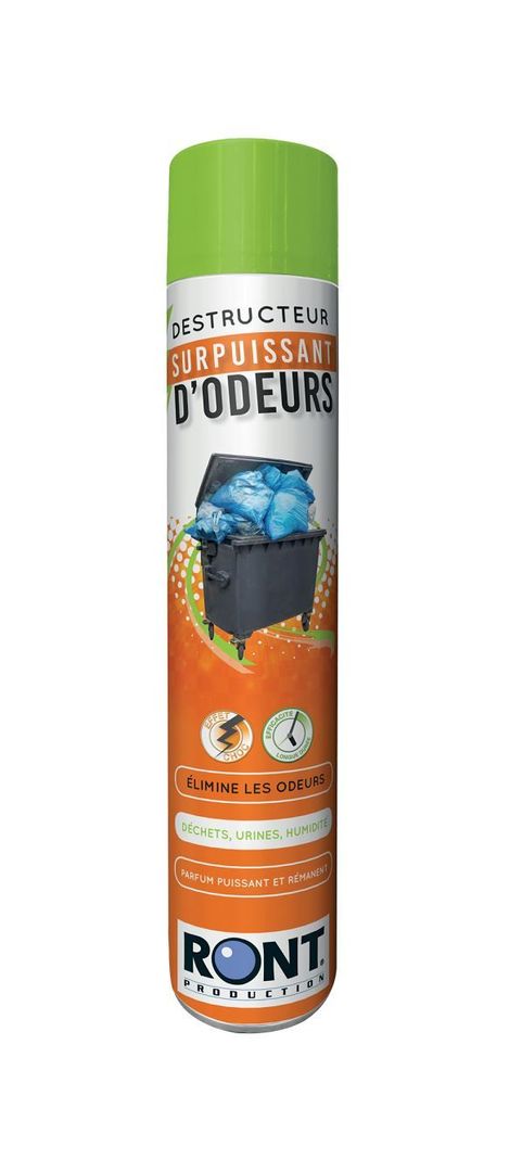 Déstructeur d'odeur surpuissant - RONT PRODUCTION - Aérosol de 1000ml