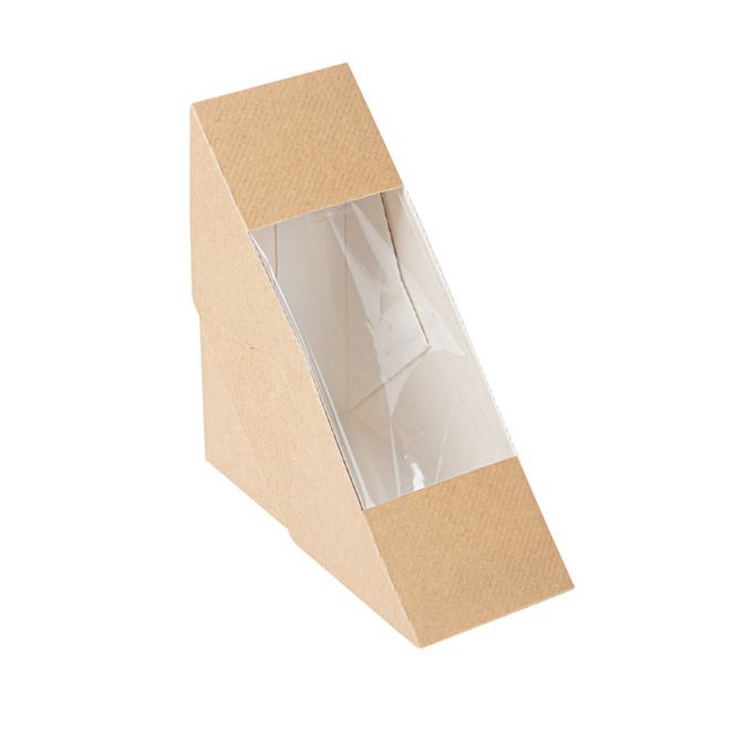 Triangle sandwich carton avec fenêtre simple - GDP - Carton de 500