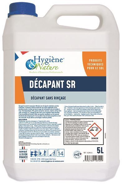 Décapant sans rinçage - HYGIENE ET NATURE - Bidon de 5l