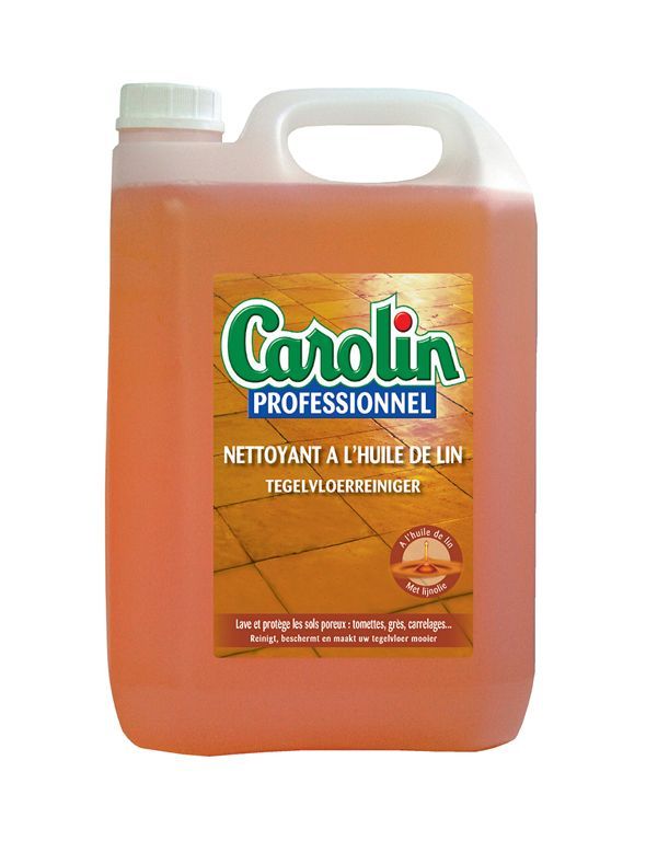 Détergent à l'huile de lin sols non protégés - CAROLIN - Bidon de 5l