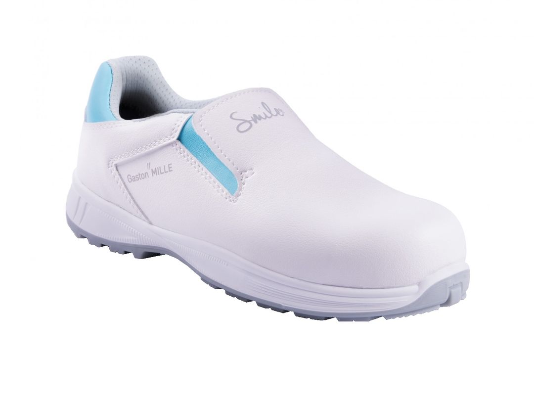 Chaussure de securite cuir blanc Ottawa Smile S2 SRC T.35/48 - GASTON MILLE - Paire