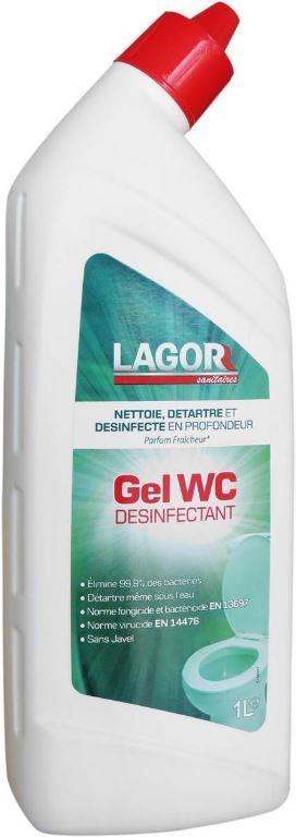 Gel WC désinfectant Lagor - LAGOR - Flacon de 1l