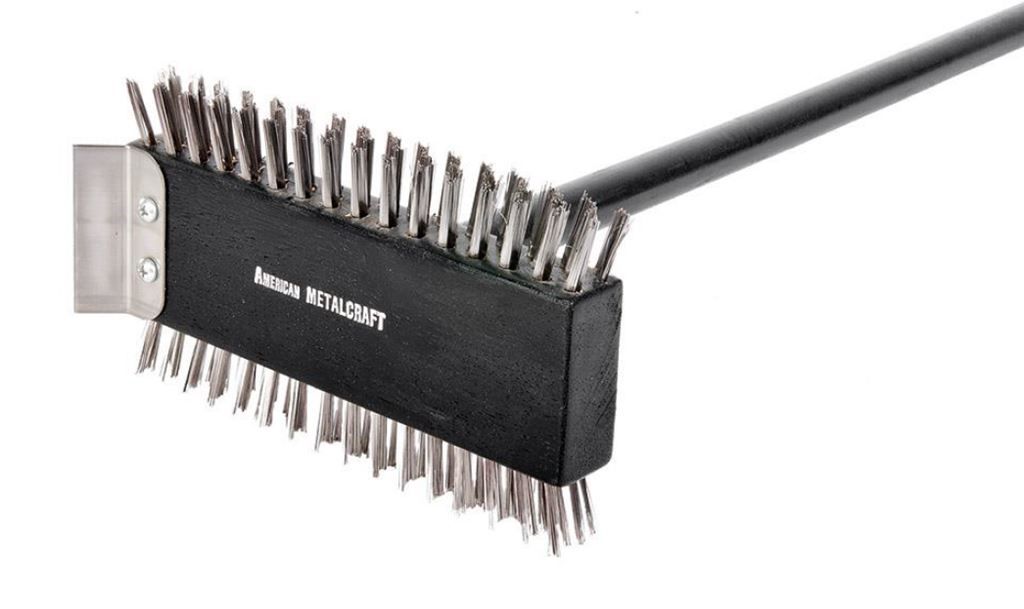 Brosse métallique 2 rangées de fils + grattoir 76cm - GDP - A l'unité