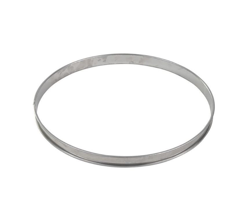 Cercle à tarte inox 24cm H20mm - GOBEL - A l'unité