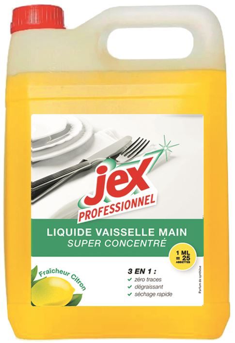 Détergent liquide plonge manuelle - JEX PRO - Bidon de 5l