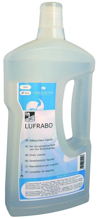 Déboucheur liquide pour canalisations Lufrabo - CHRISTEYNS FOOD - Flacon de 1l