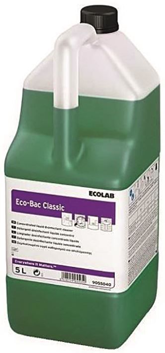 Détergent désinfectant Ecobac Classic - ECOLAB - Bidon de 5l