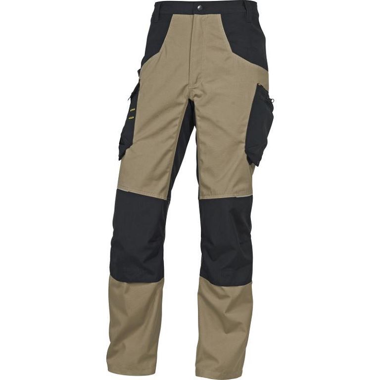 Pantalon travail polycoton 7 poches Mach 5 beige/noir - DELTA PLUS - A l'unité