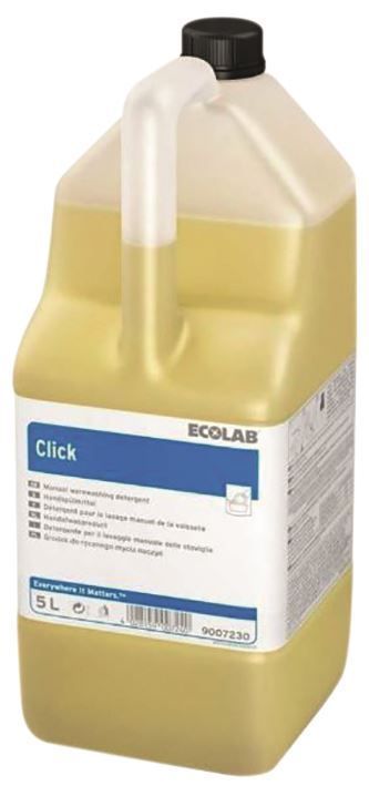 Détergent liquide plonge manuelle Click - ECOLAB - Bidon de 5l