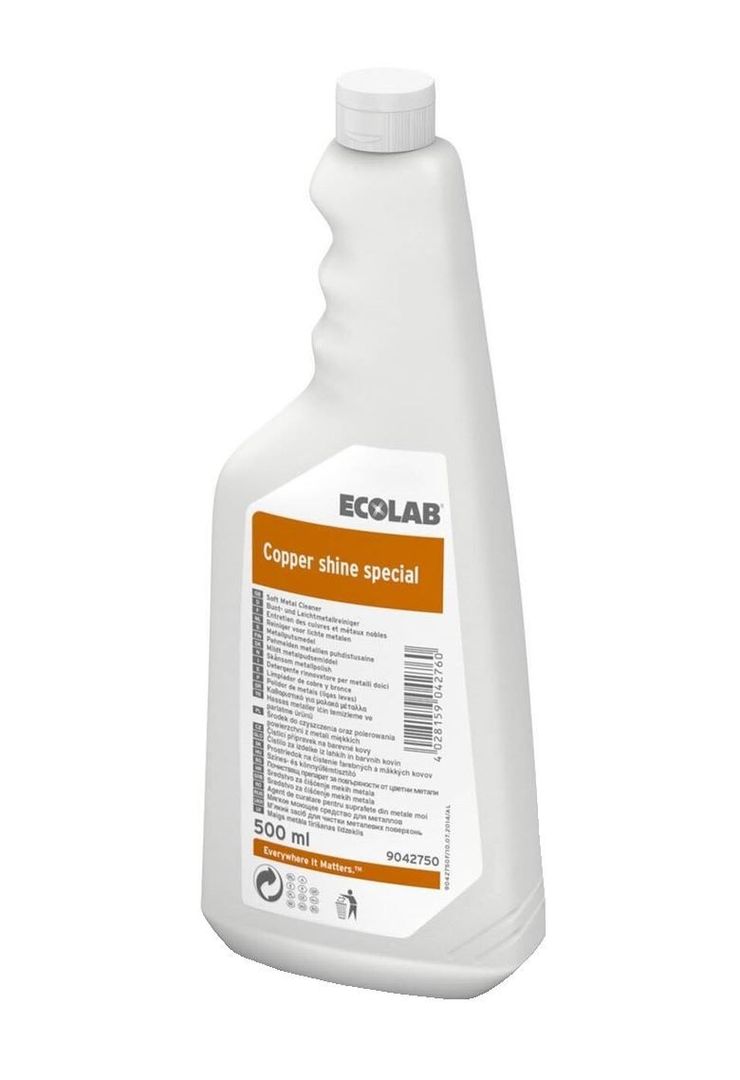 Nettoyant pour cuivres et métaux nobles Copper Shine Spécial - ECOLAB - Flacon de 500ml