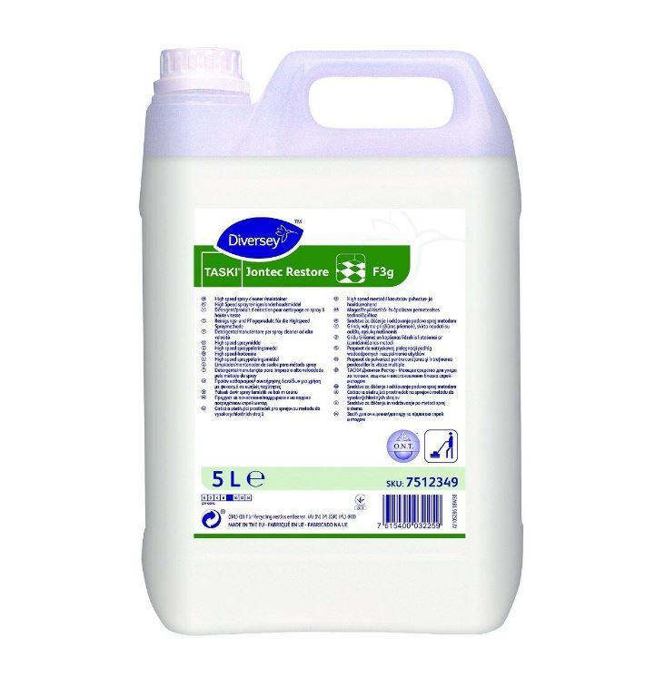 Détergent sols protégés Jontec Restore Spray - DIVERSEY - Carton de 2x5l