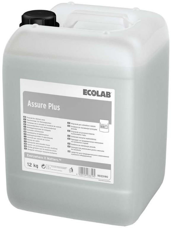 Détergent liquide de pré-trempage et rénovation inox Assure Plus - ECOLAB - Bidon de 12kg