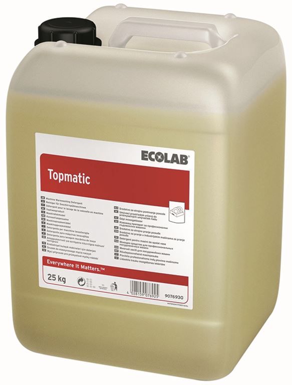 Detergent liquide lave vaisselle Topmatic - ECOLAB - Bidon de 25kg