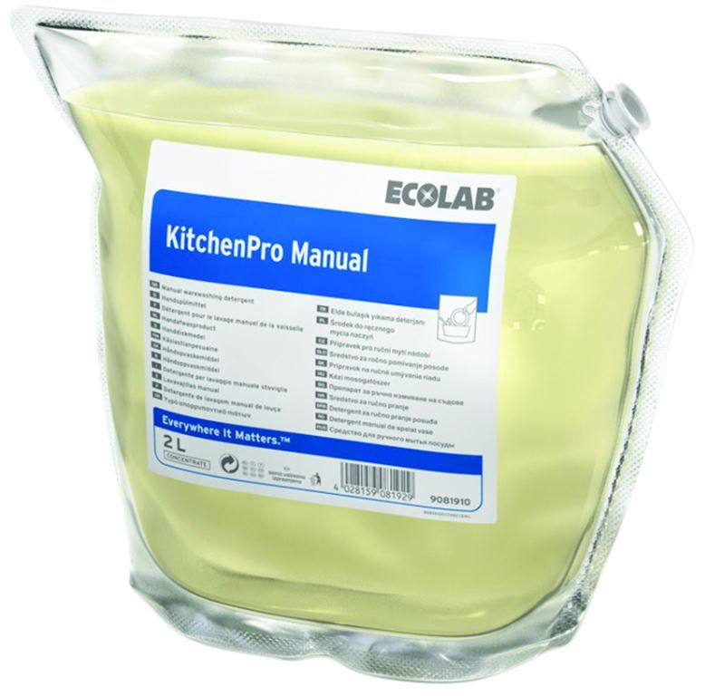 Détergent liquide plonge manuelle Kitchen Pro Manual - ECOLAB - Carton de 2x2l