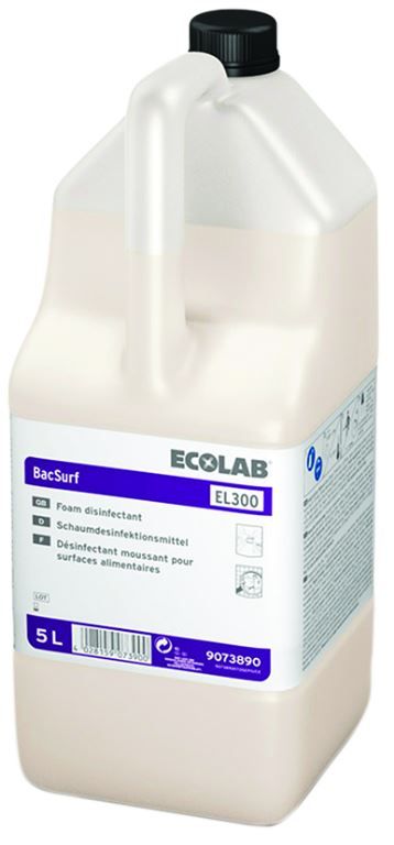 Détergent désinfectant Bacsurf EL 300 - ECOLAB - Bidon de 5l