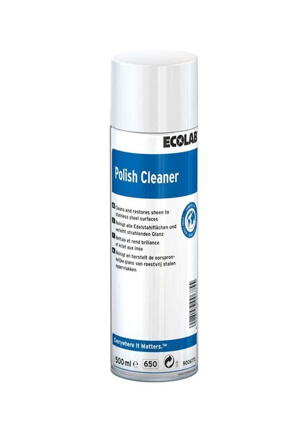 Nettoyant surfaces inox Polish Cleaner - ECOLAB - Aérosol de 500ml